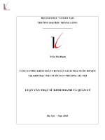 Luận văn tăng cường kiểm soát chi ngân sách nhà nước huyện tại kho bạc nhà nước đan phượng   hà nội 