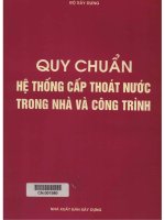 Quy chuẩn hệ thống cấp thoát nước trong nhà và thi công