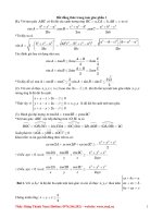 Bất đẳng thức trong tam giác phần 1 