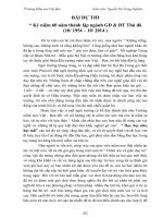 Kỷ niệm 60 năm thành lập ngành GD  đt thủ đô (10 1954 – 10 2014 )