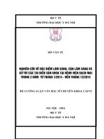 NGHIÊN cứu về đặc điểm lâm SÀNG, cận lâm SÀNG và xử TRÍ các TAI BIẾN sản KHOA tại BỆNH VIỆN BẠCH MAI TRONG 2 năm  từ THÁNG 12014   đến THÁNG 122015 