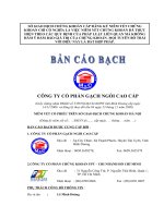 Bản cáo bạch - Công ty Cổ phần Gạch ngói cao cấp