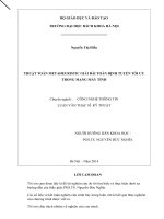 THUẬT TOÁN METAHEURISTIC GIẢI bài TOÁN ĐỊNH TUYẾN tối ưu TRONG MẠNG máy TÍNH 