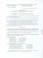 Nghị quyết Đại hội cổ đông thường niên năm 2013 - Công ty cổ phần Xây dựng Công trình 510