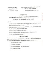 Nghị quyết Đại hội cổ đông thường niên - CTCP Xây dựng 1.1.6.8