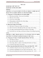 Một số giải pháp nâng cao hiệu quả sử dụng vốn lưu động tại công ty cổ phần tập đoàn dabaco việt nam 