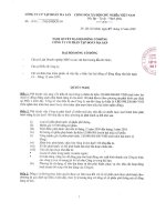 Nghị quyết đại hội cổ đông ngày 14-12-2009 - Công ty Cổ phần Tập đoàn MaSan