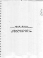Báo cáo tài chính năm 2010 (đã kiểm toán) - Công ty TNHH MTV Quản lý quỹ Đầu tư chứng khoán I.P.A