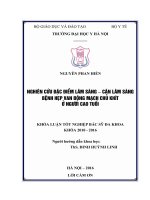 NGHIÊN cứu đặc điểm lâm SÀNG – cận lâm SÀNG BỆNH hẹp VAN ĐỘNG MẠCH CHỦ KHÍT ở NGƯỜI CAO TUỔI 