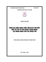 ĐáNH GIá CHứC NĂNG THậN tồn dư và tìm HIểU một số yếu tố LIÊN QUAN ở BệNH NHÂN lọc MàNG BụNG LIÊN tục NGOạI TRú 
