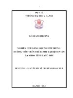 NGHIÊN cứu SÀNG lọc NHIỄM TRÙNG ĐƯỜNG TIỂU TRÊN TRẺ bị sốt tại BỆNH VIỆN đa KHOA TỈNH LẠNG sơn 