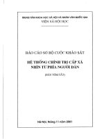 Hệ thống chính trị cấp xã nhìn từ phía người dân 