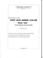 Phật giáo khmer nam bộ ngày nay   thực trạng và giải pháp 