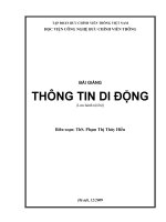 bài giảng thông tin di động 