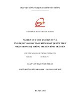 NGHIÊN cứu CHỮ ký điện tử và ỨNG DỤNG vào bài TOÁN KIỂM SOÁT QUYỀN TRUY NHẬP TRONG hệ THỐNG TRUYỀN HÌNH TRẢ TIỀN 