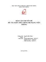KIẾN TRÚC ĐỒNG bộ MẠNG VIỄN THÔNG 