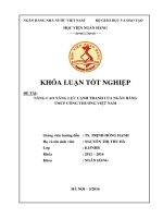 Nâng cao năng lực cạnh tranh của ngân hàng TMCP công thương việt nam 