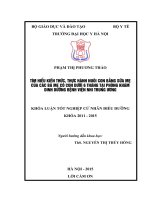 TÌM HIỂU KIẾN THỨC, THỰC HÀNH NUÔI CON BẰNG sữa mẹ của các bà mẹ có CON dưới 6 THÁNG tại PHÒNG KHÁM DINH DƯỠNG BỆNH VIỆN NHI TRUNG ƯƠNG 