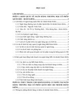 nghiên cứu hoạt động cho vay khách hàng cá nhân tại ngân hàng thương mại cổ phần  quân đội – chi nhánh hoàn kiếm từ năm 2012 tới năm 2015 