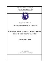 ỨNG DỤNG MẠNG INTERNET để điều KHIỂN THIẾT bị điện TRONG GIA ĐÌNH 