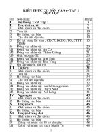 KIẾN THỨC cơ bản văn 6  tập 1 