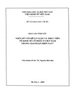 Một số vấn đề lý luận và thực tiễn về kinh tế cổ phần ở việt nam trong giai đoạn hiện nay 