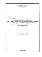 Tìm hiểu nhận thức và quan niệm về hôn nhân, gia đình của các thế hệ việt nam qua khảo sát ở một số vùng thuộc đồng bằng sông hồng 
