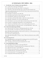 câu hỏi ôn tập môn AN NINH MẠNG VIỄN THÔNG   2016 