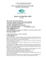 Báo cáo thường niên năm 2009 - Công ty Cổ phần Tập đoàn Thủy sản Minh Phú