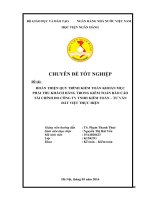 HOÀN THIỆN QUY TRÌNH KIỂM TOÁN KHOẢN mục PHẢI THU KHÁCH HÀNG TRONG KIỂM TOÁN báo cáo tài CHÍNH DO CÔNG TY TNHH KIỂM TOÁN – tư vấn đất VIỆT THỰC HIỆN 