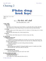 Giáo án sử dụng PP bàn tay nặn bột Hóa học 8 bài 12 sự biến đổi chất