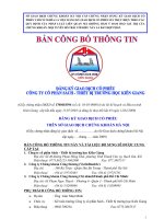 Bản cáo bạch - Công ty Cổ phần Sách - Thiết bị Trường học Kiên Giang