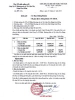 Báo cáo tài chính công ty mẹ quý 3 năm 2013 - Công ty Cổ phần Khoáng sản và Vật liệu xây dựng Lâm Đồng