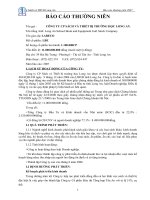 Báo cáo thường niên năm 2007 - Công ty Cổ phần Sách và Thiết bị trường học Long An