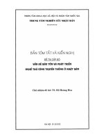 Vấn đề bảo tồn và phát triển nghề thủ công ở nhật bản