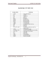 Trực trạng hiệu quả hoạt động sản xuất kinh doanh của công ty CP thương mại và dịch vụ tân đạt phát hà nội 