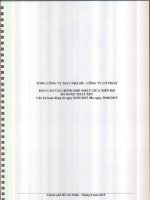 Báo cáo tài chính hợp nhất quý 2 năm 2015 (đã soát xét) - Tổng Công ty cổ phần May Nhà Bè