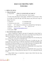 Báo cáo thường niên năm 2014 - Công ty Cổ phần Bến xe Nghệ An