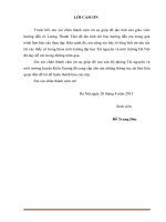 Báo cáo thực tập công nghệ môi trường tại Phòng Tài nguyên môi trường huyện Kiến Xương, tỉnh Thái Bình