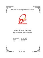 BÁO cáo bài tập lớn môn mô phỏng hệ thống truyền thông 