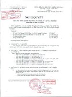 Nghị quyết Hội đồng Quản trị ngày 16-4-2011 - Công ty Cổ phần Vận tải Hà Tiên