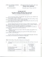 Nghị quyết Hội đồng Quản trị - Công ty cổ phần Xi măng VICEM Hoàng Mai