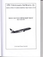 Báo cáo tài chính hợp nhất quý 2 năm 2015 - Tổng Công ty Hàng không Việt Nam-CTCP