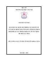 SO SÁNH tác DỤNG dự PHÒNG tụt HUYẾT áp của DUNG DỊCH VOLUVEN 6 0% với DUNG DỊCH RINGERLACTAT TRONG KHI gây tê tủy SỐNG để mổ lấy THAI 