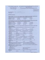 Đề thi THPT quốc gia môn tiếng anh năm học 2016(có đáp án)