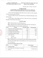 Nghị quyết Đại hội cổ đông thường niên năm 2011 - Công ty cổ phần Supe Phốt phát và Hóa chất Lâm Thao