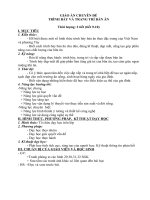 GIÁO án CHUYÊN đề TRÌNH bày và TRANG TRÍ bàn ăn 