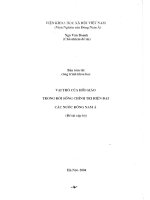 Vai trò của hồi giáo trong đời sống chính trị hiện đại các nước đông nam á 