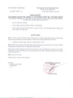 Nghị quyết Hội đồng Quản trị ngày 10-11-2011 - Công ty cổ phần Thiết bị Y tế Việt Nhật