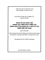 Nhân tố các nước lớn trong quá trình phát triển của đông nam á giai đoạn 2011 2020 và tác động đến việt nam 